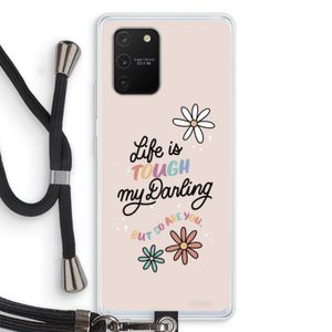 Tough Life: Samsung Galaxy S10 Lite Transparant Hoesje met koord