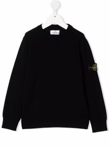 Stone Island Junior pull à col ras-de-cou - Noir