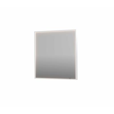 Spiegel INK SP19 80x4x80 cm incl. direct LED-Verlichting Rondom en Spiegelverwarming Mat Wit