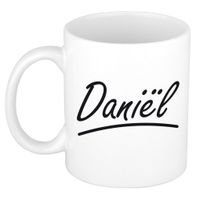 Naam cadeau mok / beker Dani?l met sierlijke letters 300 ml