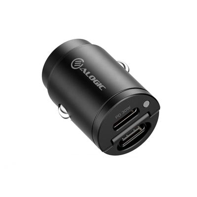 Alogic Rapid Power 2-port mini USB-C car charger (30W)