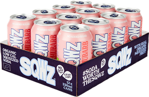 SQWZ Low Calorie Soda Rhubarb (12 x 330 ml)