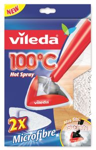 Vileda 146592 100°C Hot Spray Sprühwischer und Steam Dampfreiniger 2er Pack Mopovertrek 1 stuk(s)