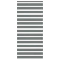 VidaXL Zebra rolgordijn 100x230 cm stofbreedte 95,9 cm donkergrijs