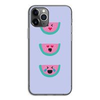 Smiley watermeloen: iPhone 11 Pro Transparant Hoesje