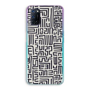 Moroccan Print: Oppo A72 Transparant Hoesje