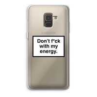 My energy: Samsung Galaxy A8 (2018) Transparant Hoesje