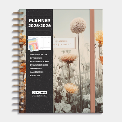 A5+ Planner 2025 - 2026 Veldbloemen
