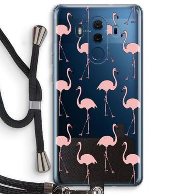 Anything Flamingoes: Huawei Mate 10 Pro Transparant Hoesje met koord