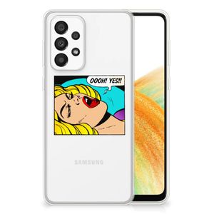 Samsung Galaxy A33 5G Silicone Back Cover Popart Oh Yes