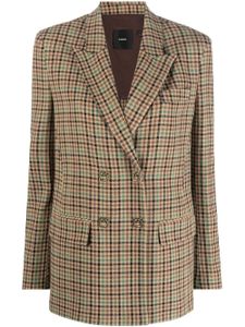 PINKO blazer croisé à carreaux - Tons neutres