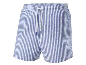 CRIVIT Heren zwembroek - Plus size (Blauw/wit, 3XL)