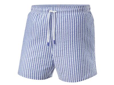 CRIVIT Heren zwembroek - Plus size (Blauw/wit, XXL)