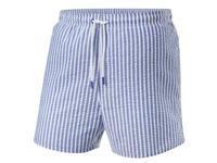 CRIVIT Heren zwembroek - Plus size (Blauw/wit, 3XL)