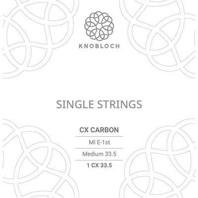 Knobloch 1CX33.5 CX Carbon Losse E1-Snaar Normale Spanning Knobloch 1CX33.5 CX Carbon Losse E1-Snaar Normale Spanning
