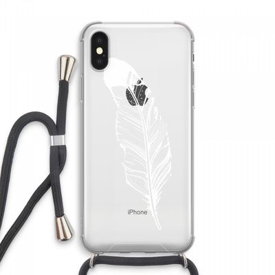 Pluim: iPhone XS Max Transparant Hoesje met koord