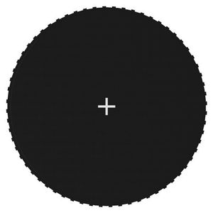 VidaXL Springmat voor 12 feet/3,66 m ronde trampoline stof zwart