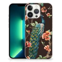 iPhone 13 Pro Max | TPU Hoesje | Pauw met Bloemen iPhone 13 Pro Max | TPU Hoesje | Pauw met Bloemen