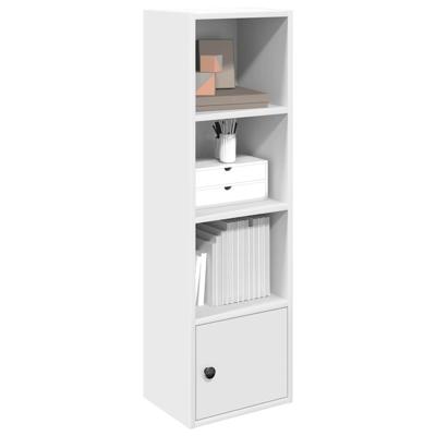 Boekenkast 31x24x102 cm bewerkt hout wit