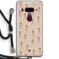 You're so golden: HTC U12+ Transparant Hoesje met koord