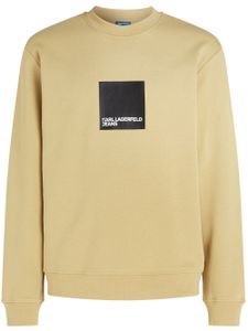 Karl Lagerfeld Jeans sweat à logo imprimé - Jaune