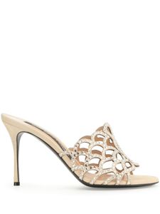 Sergio Rossi mules Mermaid 90 mm en cuir - Tons neutres