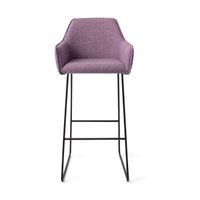 Jesper Home Hofu barkruk H75 slide black Violet Daisy