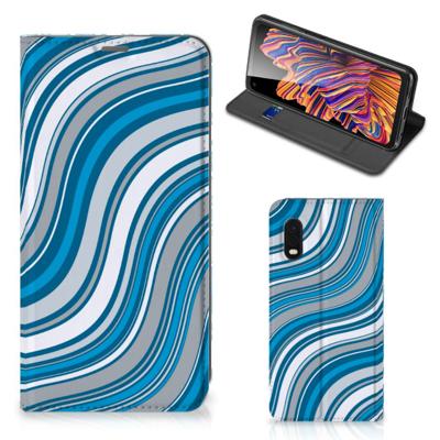 Samsung Xcover Pro | Hoesje met Magneet | Waves Blue
