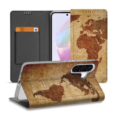 Samsung Galaxy A56 | A36 | Book Cover | Wereldkaart Samsung Galaxy A56 | A36 | Book Cover | Wereldkaart