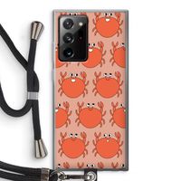 Krab: Samsung Galaxy Note 20 Ultra / Note 20 Ultra 5G Transparant Hoesje met koord