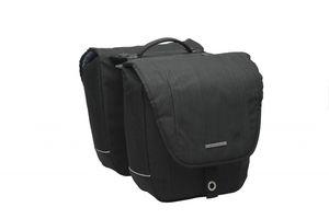 New looxs avero dubbele fietstas - zwart - polyester - sportief - 25l