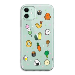 Happy bento friends: iPhone 11 Transparant Hoesje