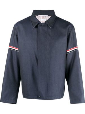 Thom Browne surchemise à rayures signature - Bleu