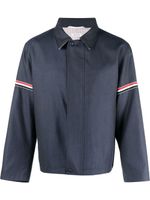 Thom Browne surchemise à rayures signature - Bleu Thom Browne surchemise à rayures signature - Bleu