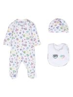 Chiara Ferragni Kids pyjama à motif Eyelike (lot de trois) - Blanc - thumbnail