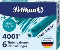 Pelikan inktpatronen 4001 turkoois Pelikan inktpatronen 4001 turkoois