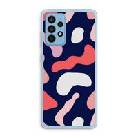 Memphis Shapes Pink: Samsung Galaxy A52 Transparant Hoesje