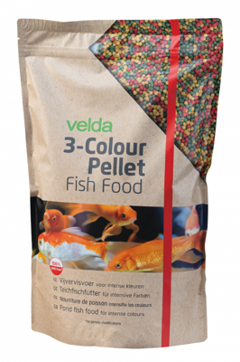 Velda hoogwaardig 3-kleuren korrelvoer - 3 liter