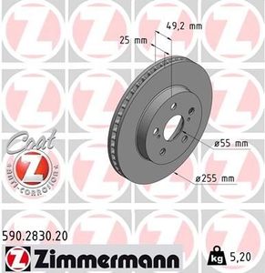 Remschijf Coat Z 590283020