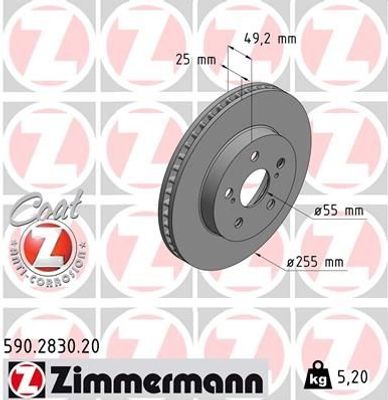 Remschijf Coat Z 590283020
