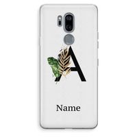 Charcoal Flora: LG G7 Thinq Transparant Hoesje