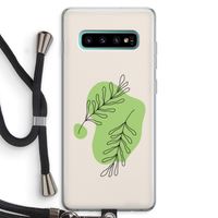 Beleaf in you: Samsung Galaxy S10 Plus Transparant Hoesje met koord