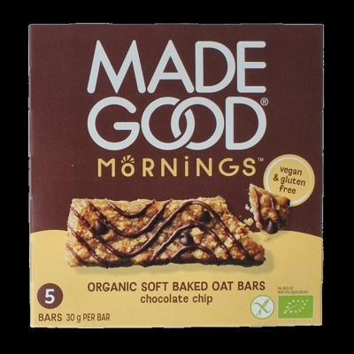 Mornings bar choco chip bio 5 Stuks