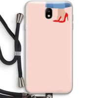 High heels: Samsung Galaxy J7 (2017) Transparant Hoesje met koord