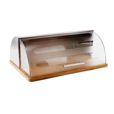 Broodtrommel - roestvrijstaal - met deksel - 40 x 17 x 29 cm - 7 liter