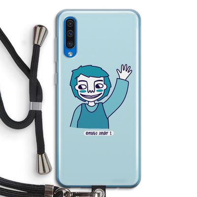 Zwaai: Samsung Galaxy A50 Transparant Hoesje met koord