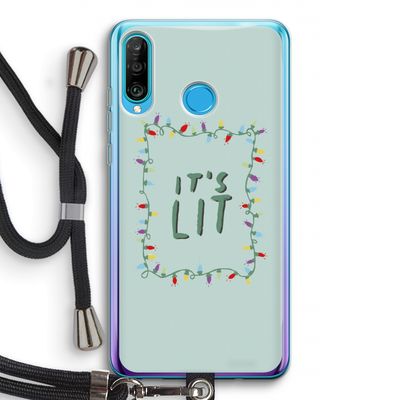 It's Lit: Huawei P30 Lite Transparant Hoesje met koord