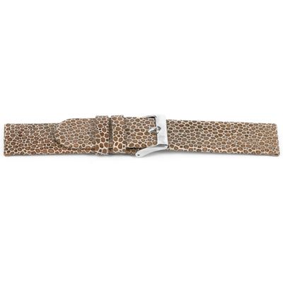Horlogeband Universeel G856 Leder Beige 20mm
