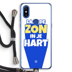 Laat de zon in je hart: Xiaomi Mi Mix 3 Transparant Hoesje met koord