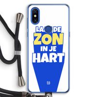 Laat de zon in je hart: Xiaomi Mi Mix 3 Transparant Hoesje met koord